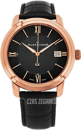 Alexander Heroic Czarny/Skóra Ø40 mm A111-05