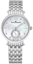Alexander Monarch Srebrny/Stal Ø34 mm A201B-01