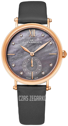 Alexander Monarch Szary/Skóra Ø34 mm AD201.04