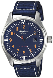 Alpina Startimer Niebieski/Tkanina Ø42 mm AL-240N4S6