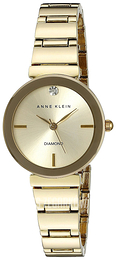 Anne Klein Diamond Szampański/Stal w odcieniu złota Ø28 mm AK/2434CHGB
