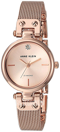 Anne Klein Diamond Różowe złoto/Stal w kolorze różowego złota Ø26 mm AK/3002RGRG