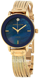 Anne Klein Diamond Niebieski/Stal w odcieniu złota Ø30 mm AK/3220NMGB