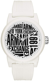 Armani Exchange Atlc Biały/Guma Ø46 mm AX1442