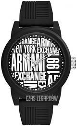 Armani Exchange Atlc Czarny/Guma Ø46 mm AX1443