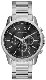 Armani Exchange Banks Czarny/Stal Ø44 mm AX1720