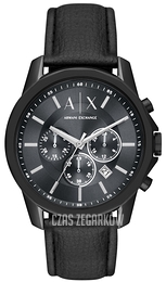 Armani Exchange Banks Szary/Skóra Ø44 mm AX1724