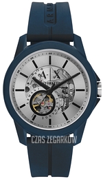 Armani Exchange Banks VALUE_INKNOWN Srebrny/Guma Ø44 mm AX1727