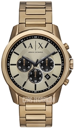 Armani Exchange Banks Zloty/Stal Ø44 mm AX1739