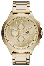 Armani Exchange Romulous Żółte złoto/Stal w odcieniu złota Ø50 mm AX1752
