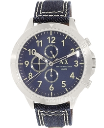 Armani Exchange Romulous Niebieski/Tkanina Ø50 mm AX1756