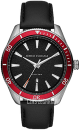 Armani Exchange Enzo Czarny/Skóra Ø46 mm AX1836