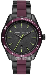 Armani Exchange Enzo Czarny/Guma Ø46 mm AX1840