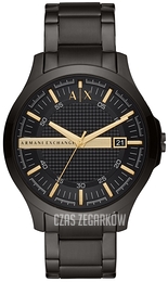 Armani Exchange Hampton Czarny/Stal Ø46 mm AX2413