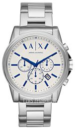 Armani Exchange Smart Biały/Stal Ø44 mm AX2510