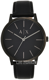 Armani Exchange Dress Czarny/Skóra Ø42 mm AX2705