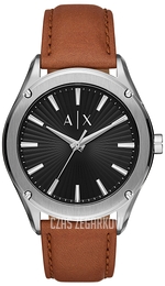 Armani Exchange Fitz Czarny/Skóra Ø44 mm AX2808