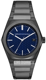 Armani Exchange Geraldo Niebieski/Stal Ø44 mm AX2811