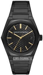 Armani Exchange Geraldo Czarny/Stal Ø44 mm AX2812