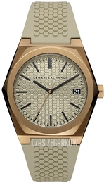 Armani Exchange Geraldo Brązowy/Guma Ø44 mm AX2813