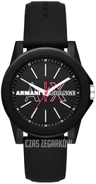 Armani Exchange Lady Banks Czarny/Guma Ø40 mm AX4374