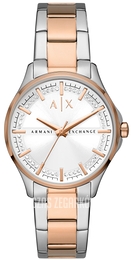 Armani Exchange Lady Hampton Biały/Stal Ø36 mm AX5258