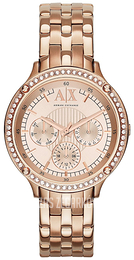 Armani Exchange Smart Różowe złoto/Stal w kolorze różowego złota Ø40 mm AX5406