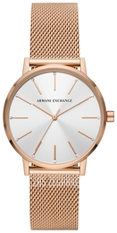 Armani Exchange Lola Srebrny/Stal w kolorze różowego złota Ø36 mm AX5573