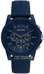Armani Exchange Outerbanks Niebieski/Guma Ø44 mm AX7128
