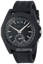 Armani Exchange Smart Czarny/Guma Ø43 mm AXT1001