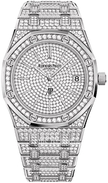 Audemars Piguet Royal Oak Biały/18 karatowe białe złoto Ø39 mm 15202BC.ZZ.1241BC.01