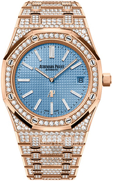 Audemars Piguet Royal Oak Niebieski/18 karatowe różowe złoto Ø39 mm 15202OR.ZZ.1241OR.01