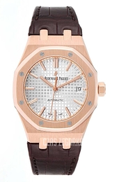 Audemars Piguet Royal Oak Srebrny/Skóra Ø37 mm 15450OR.OO.D088CR.01