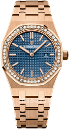 Audemars Piguet Royal Oak Niebieski/18 karatowe różowe złoto Ø33 mm 67651OR.ZZ.1261OR.02