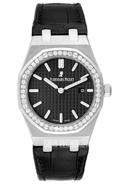 Audemars Piguet Royal Oak Czarny/Skóra Ø33 mm 67651ST.ZZ.D002CR.01