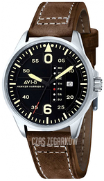 AVI-8 Hawker Harrier II Czarny/Skóra Ø45 mm AV-4003-0D