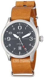 AVI-8 Flyboy Szary/Skóra Ø43 mm AV-4021-01