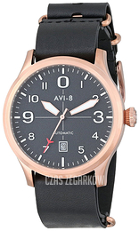 AVI-8 Flyboy Szary/Skóra Ø43 mm AV-4021-04