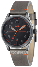 AVI-8 Flyboy Czarny/Skóra Ø42 mm AV-4028-OA