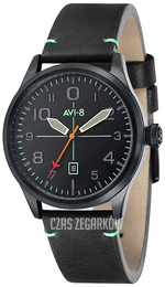AVI-8 Flyboy Czarny/Skóra Ø42 mm AV-4028-OB