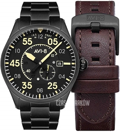 AVI-8 Spitfire Czarny/Stal Ø42 mm AV-4073-33