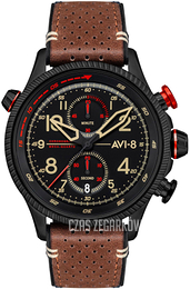 AVI-8 Hawker Hunter Czarny/Skóra Ø44 mm AV-4080-04
