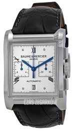 Baume & Mercier Hampton Srebrny/Skóra 46.8x34 mm MOA10032