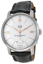 Baume & Mercier Classima Srebrny/Skóra Ø42 mm 10142