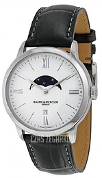 Baume & Mercier Classima Srebrny/Skóra Ø40 mm M0A10219