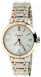 Baume & Mercier Classima Biały/Stal w kolorze różowego złota Ø31.5 mm M0A10269