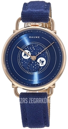 Baume & Mercier Niebieski/Skóra Ø35 mm M0A10638
