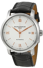 Baume & Mercier CLASSIMA Srebrny/Skóra Ø42 mm MOA10075