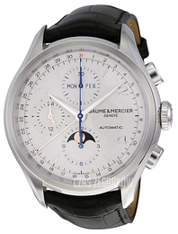 Baume & Mercier Clifton Srebrny/Skóra Ø43 mm MOA10278