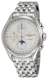 Baume & Mercier Clifton Srebrny/Stal Ø43 mm MOA10279